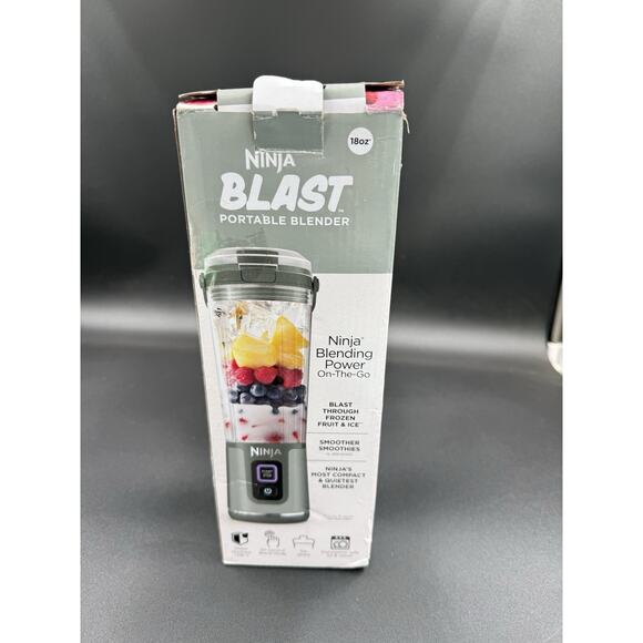 Ninja BLAST 18oz USB-C Rechargeable Portable On-The-Go Blender Green New! - Picture 1 of 4